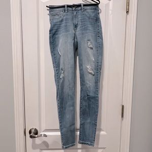 REWASH Ripped Skinny Jeans, Juniors 3/26, Light Blue
